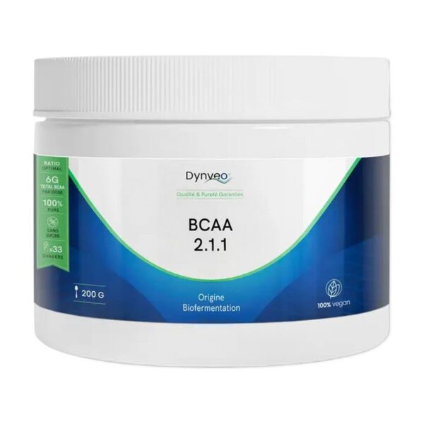 BCAA 2.1.1 – Dynveo – poudre 200 g Dynveo Paris 12e Herba Barona