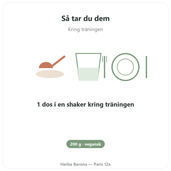 BCAA 2.1.1 – Dynveo – pulver 200 g användning och dosering Paris Herba Barona