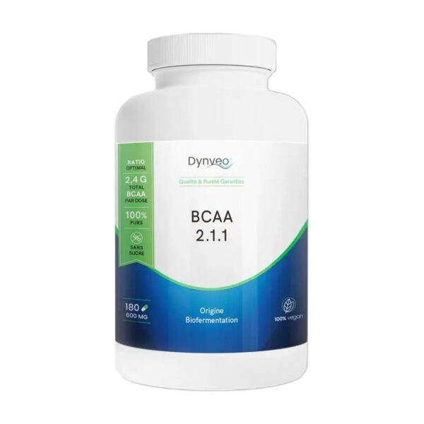 BCAA 2.1.1 – Dynveo – 180 gélules 600mg Paris Herba Barona