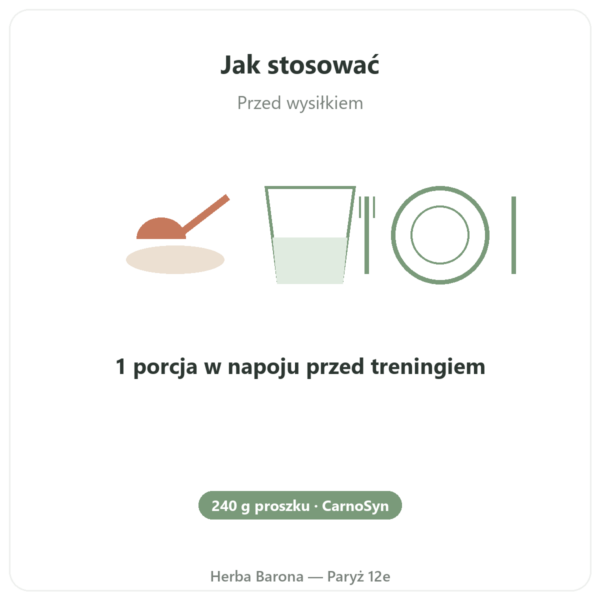 Beta-Alanina Proszek 240g – Nutrimuscle sposób użycia i dawkowanie Paris Herba Barona