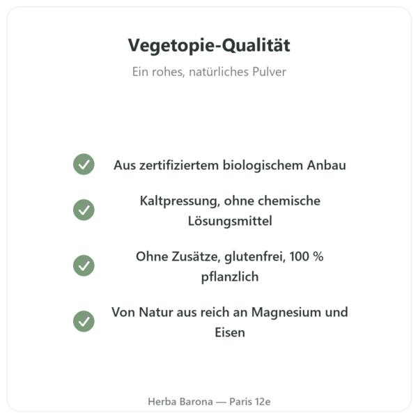 Bio-Hanfprotein-Pulver – Vegetopie – 500g Qualität Paris Herba Barona