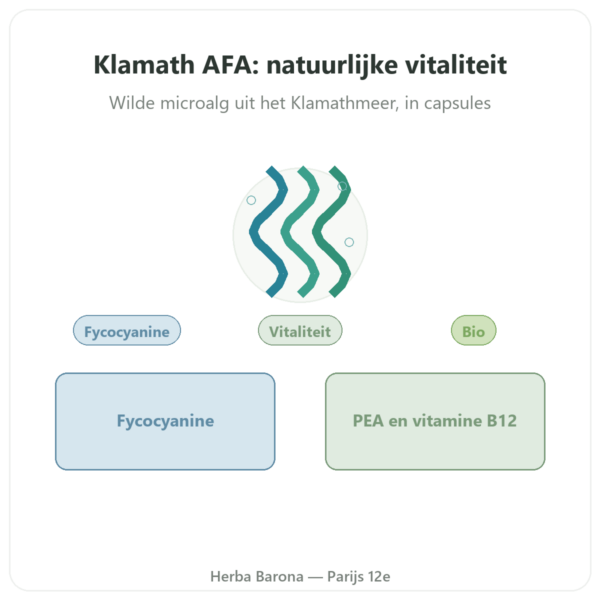 Bio Klamath (AFA) – Dynveo – DLT Hydro Dri® – 500 mg / 60 capsules presentatie Paris Herba Barona