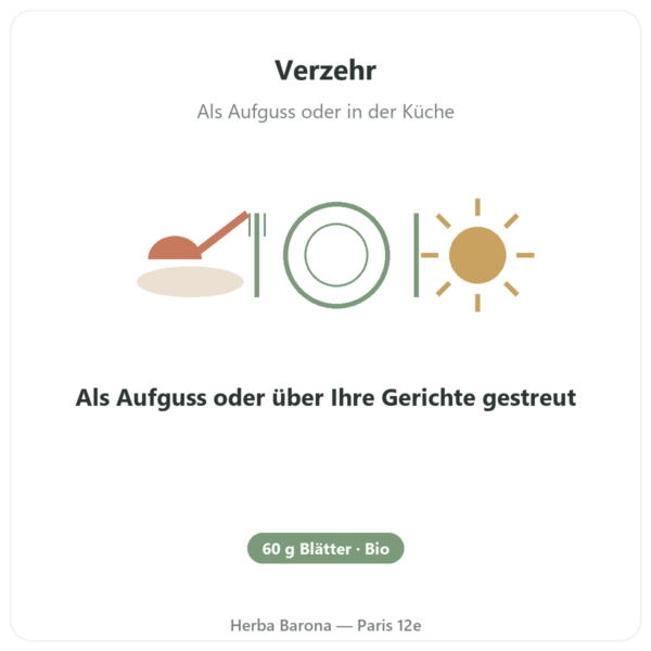 Bio-Moringa-Blätter – 60 g Anwendung und Dosierung Paris Herba Barona