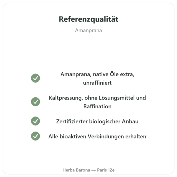 Bio-Rotes-Palmöl – Amanprana – 325 ml Qualität Paris Herba Barona