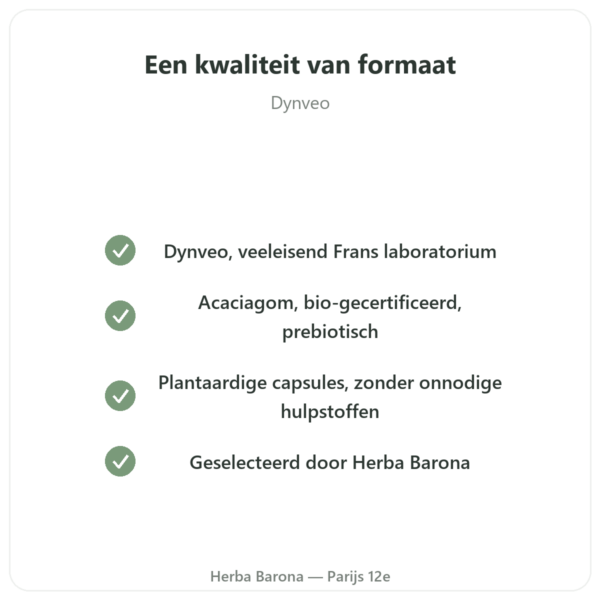 Biologische Acaciavezel Dynveo Poeder 200 g kwaliteit Paris Herba Barona