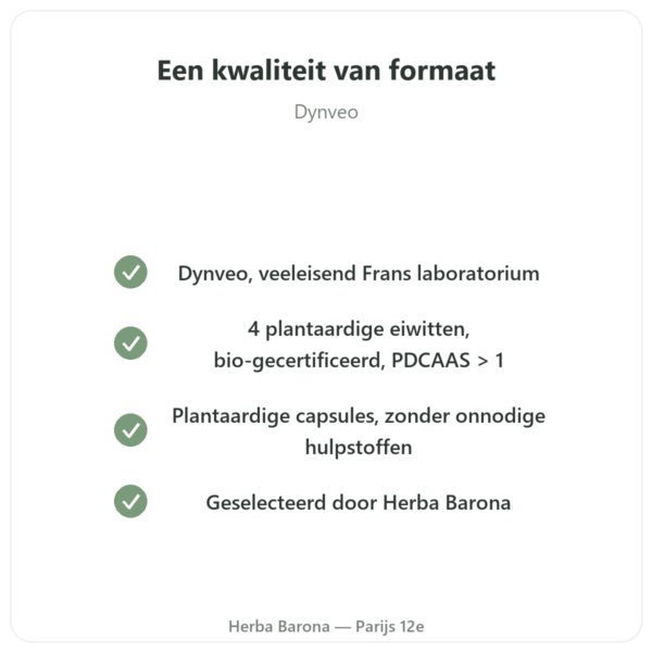 Biologische plantaardige eiwitten – Dynveo – 500 g kwaliteit Paris Herba Barona