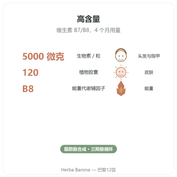 Biotin 生物素 – 5000 mcg – 120 粒胶囊 – NOW Foods 功效与数据 Paris Herba Barona