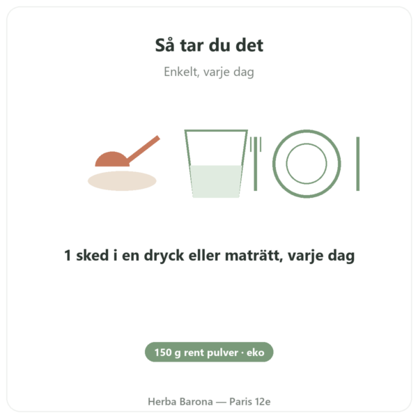 Bockhornsklöver Ekologisk pulver – Ayur-vana – 150 g användning och dosering Paris Herba Barona