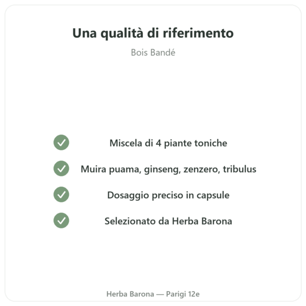 Bois Bandé – 75 capsule – afrodisiaco rapido qualità Paris Herba Barona