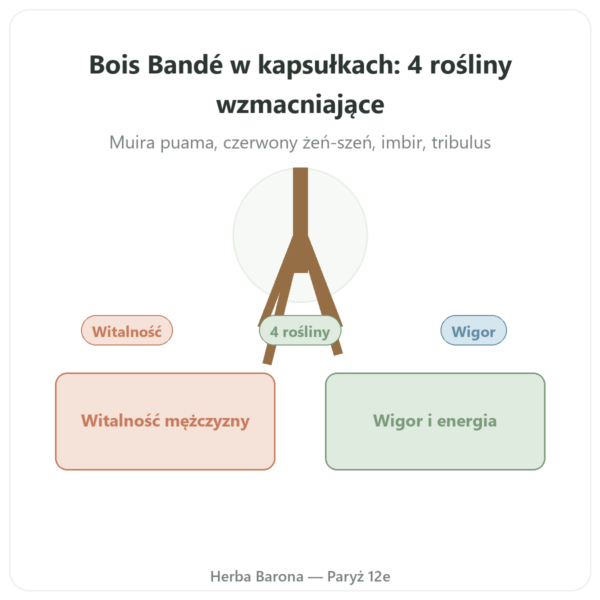 Bois Bandé – 75 kaps. – szybki afrodyzjak prezentacja Paris Herba Barona