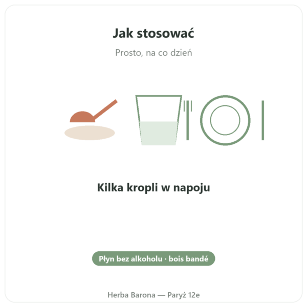 Bois Bandé Płynny Bez Alkoholu Afrodyzjak – Kup sposób użycia i dawkowanie Paris Herba Barona