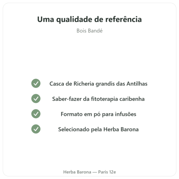 Bois Bandé em pó afrodisíaco para homem qualidade Paris Herba Barona