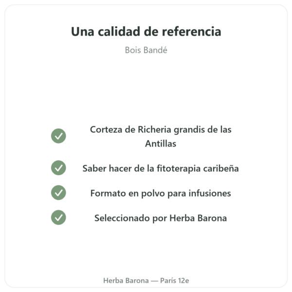 Bois Bandé en Polvo – Afrodisíaco para Hombre calidad Paris Herba Barona