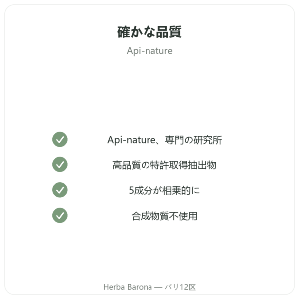 Nivel Vigueur – 40カプセル – Api-nature quality Paris Herba Barona
