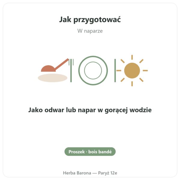 Bois Bandé w proszku – afrodyzjak dla mężczyzn sposób użycia i dawkowanie Paris Herba Barona