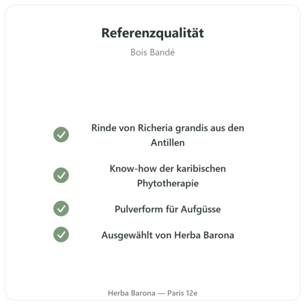 Bois Bandé Pulver – Aphrodisiakum für Männer Qualität Paris Herba Barona