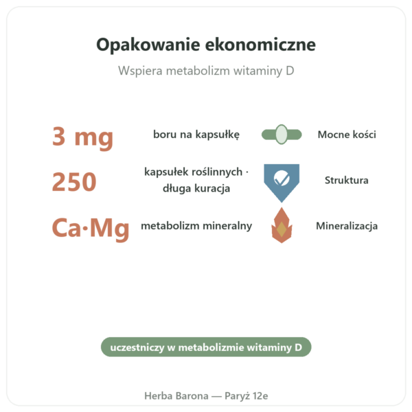 Bor 3 mg – NOW Foods – 250 kapsułek roślinnych korzyści i najważniejsze fakty Paris Herba Barona
