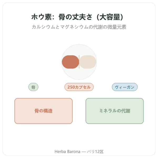 ホウ素 3 mg – NOW Foods – 植物性カプセル250粒 presentation Paris Herba Barona