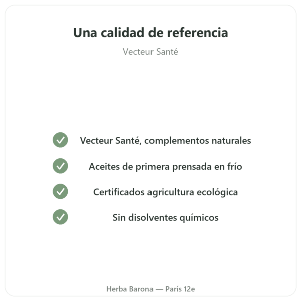 Borraja Onagra Bio – 90 Cápsulas – Vecteur Santé calidad Paris Herba Barona