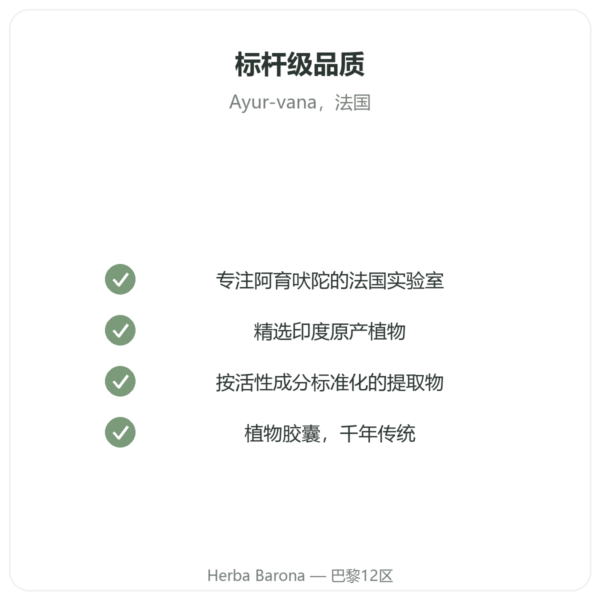 乳香(Boswellia)– Ayur-vana – 60粒胶囊 品质保证 Paris Herba Barona