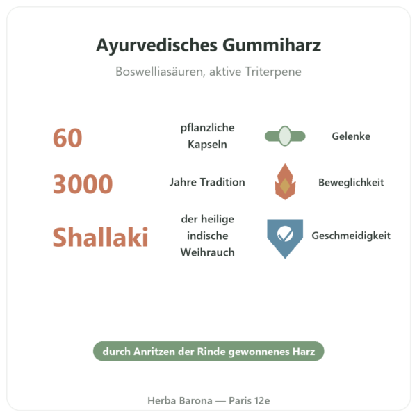 Boswellia – Ayur-vana – 60 Kapseln Vorteile und Fakten Paris Herba Barona