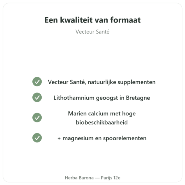 Bretoens Lithothamnium 500 mg – 80 capsules – Vecteur Santé kwaliteit Paris Herba Barona