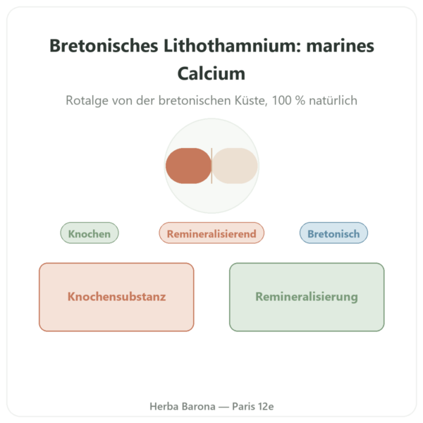 Bretonisches Lithothamnium 500 mg – 80 Kapseln – Vecteur Santé Vorstellung Paris Herba Barona