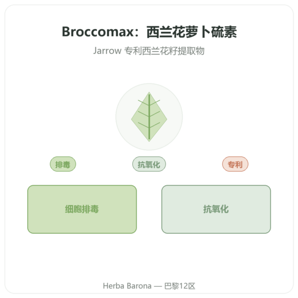 Broccomax 萝卜硫素 西兰花提取物 Jarrow Formulas – 120 粒胶囊 产品展示 Paris Herba Barona