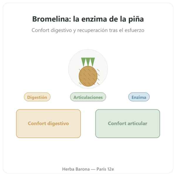 Bromelaína 5000 GDU – Dynveo – 60 cápsulas presentación Paris Herba Barona