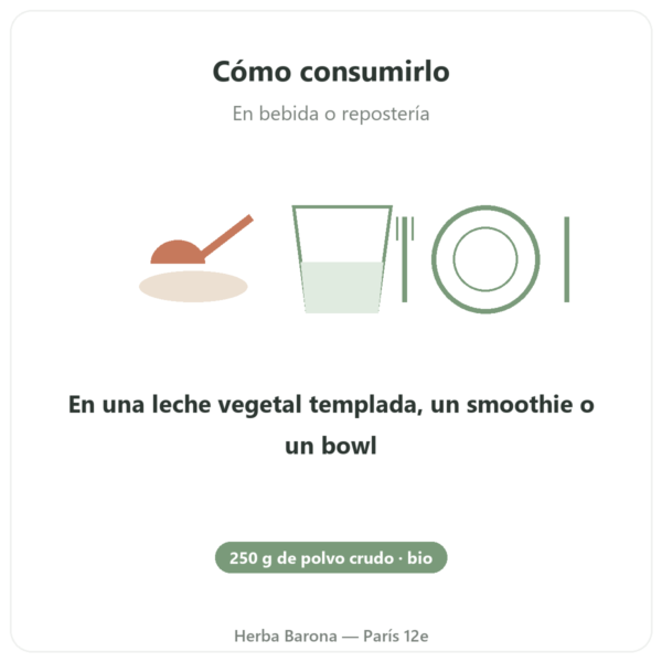 Cacao Criollo Crudo Puro en Polvo Bio – 250 g – Saldac modo de empleo y dosis Paris Herba Barona