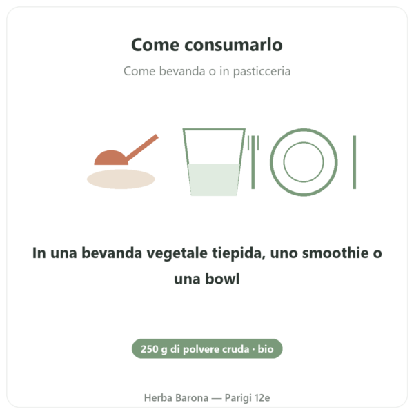 Cacao Criollo Crudo Puro in Polvere Bio 250g Saldac modo d'uso e dosaggio Paris Herba Barona