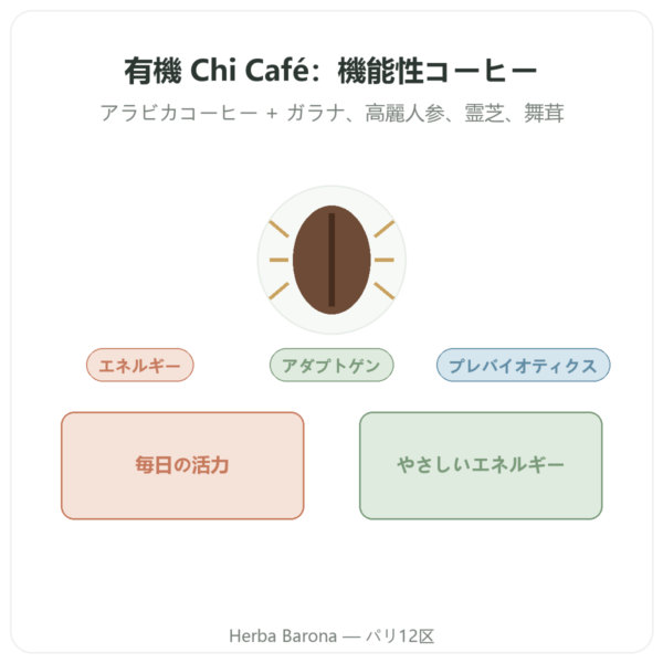 Chi Café BIO Soluble Dr Jacob’s 400 g オーガニックインスタントコーヒー presentation Paris Herba Barona
