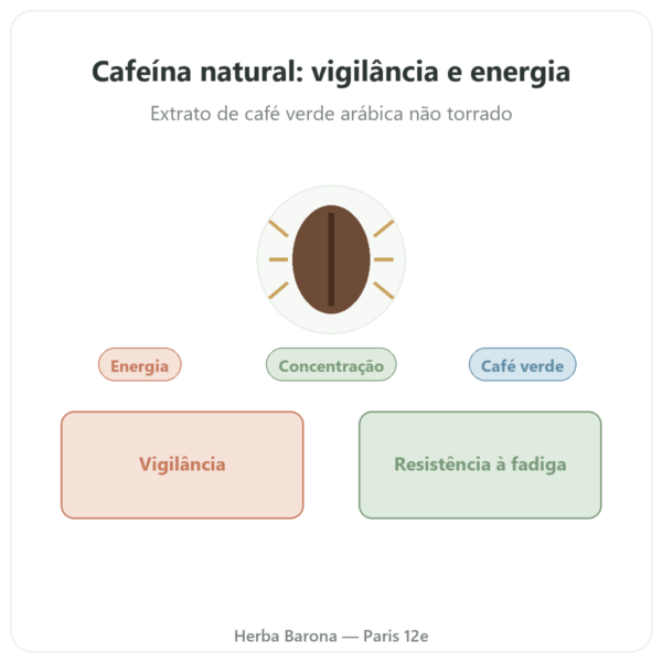 Cafeína Natural Nutrimuscle 30 cápsulas apresentação Paris Herba Barona