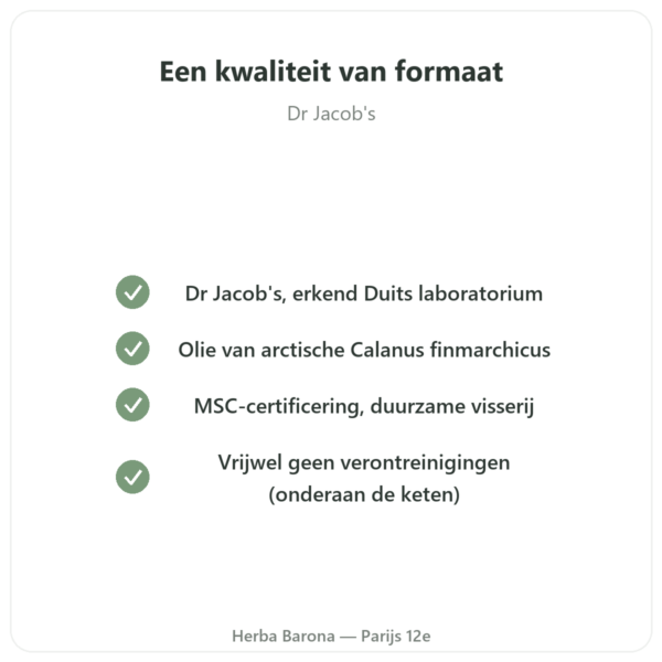 Calanusolie – Dr Jacob's – 60 capsules kwaliteit Paris Herba Barona