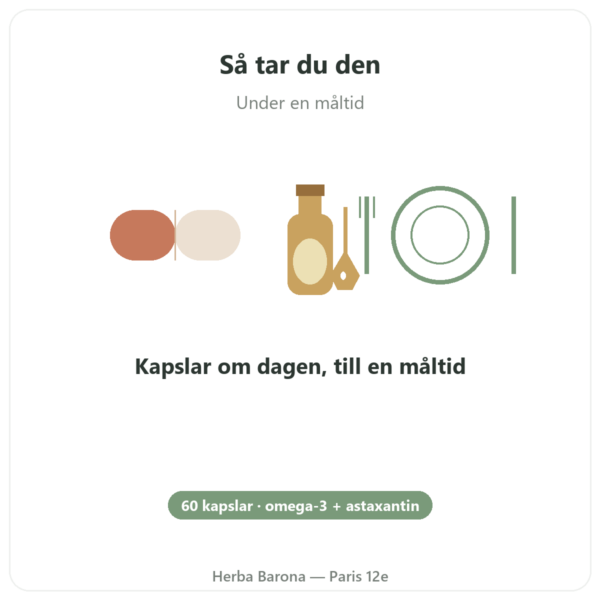 Calanusolja – Dr Jacob's – 60 kapslar användning och dosering Paris Herba Barona