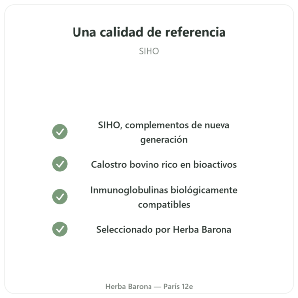 Calostro – SIHO – 60 Cápsulas calidad Paris Herba Barona