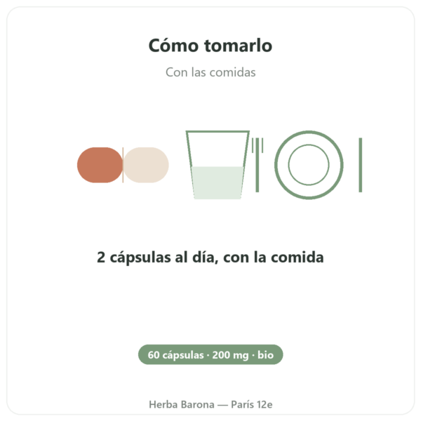 Cardo Mariano BIO Dynveo – 60 cápsulas – 200mg modo de empleo y dosis Paris Herba Barona