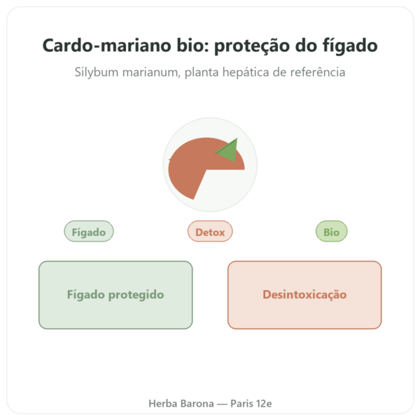 Cardo Mariano bio Dynveo 60 cápsulas 200mg apresentação Paris Herba Barona