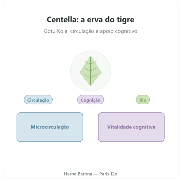 Centella Asiática Bio (Gotu Kola) – Ayur-vana – 60 cápsulas apresentação Paris Herba Barona