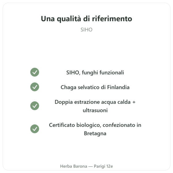 Chaga Bio – SIHO 60 capsule qualità Paris Herba Barona