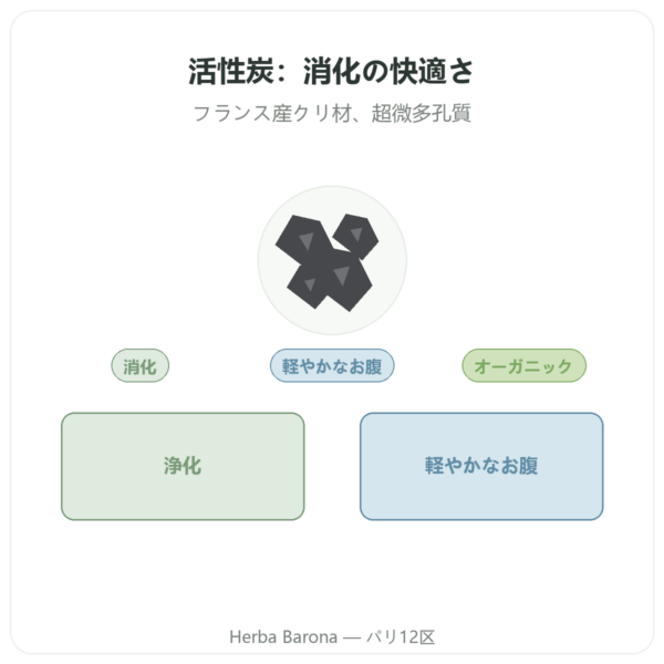 活性炭パウダー 120 g – Dynveo presentation Paris Herba Barona