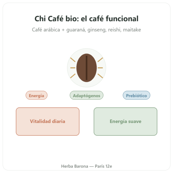 Chi Café BIO Soluble – Dr. Jacob's – 400 g presentación Paris Herba Barona