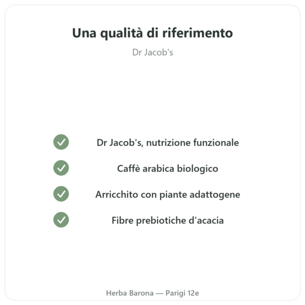 Chi Caffè BIO Solubile Dr Jacob's 400 g qualità Paris Herba Barona