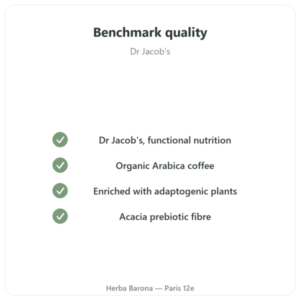 Chi Coffee Organic Soluble – Dr. Jacob's – 400g quality Paris Herba Barona