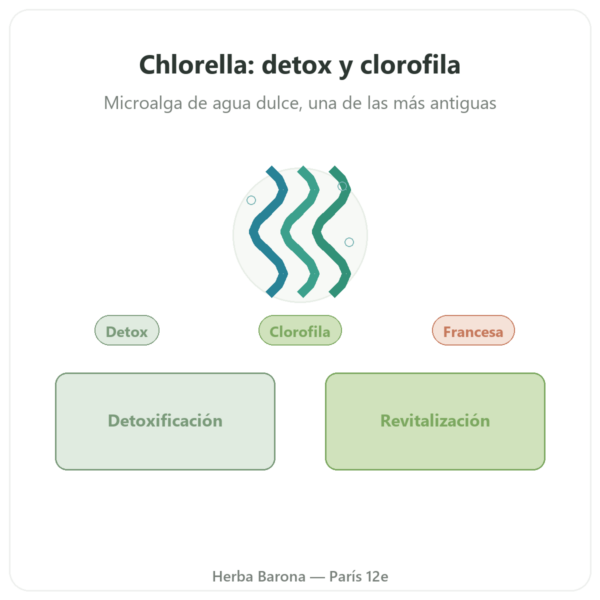 Chlorella – Flamant Vert – 180 Comprimidos presentación Paris Herba Barona