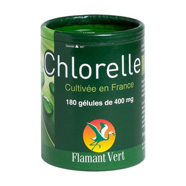 Chlorelle France 180 gélules 400 mg Flamant Vert Paris Herba Barona