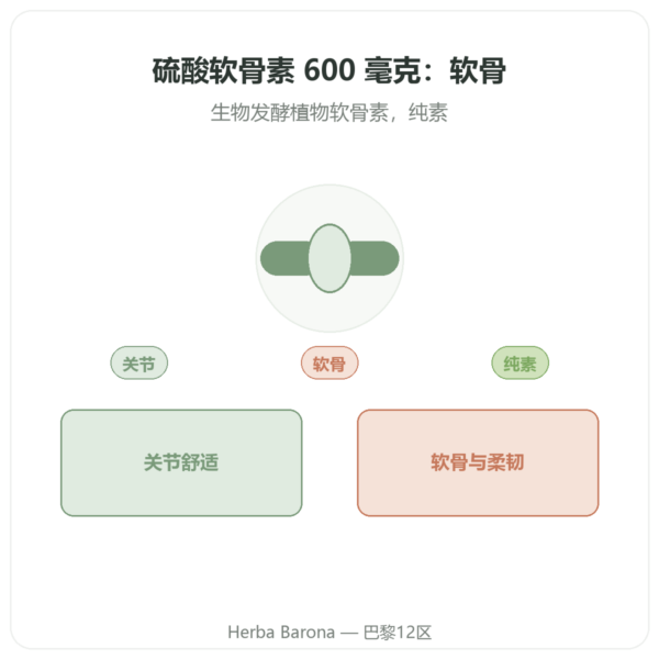 硫酸软骨素 600 mg – 60粒胶囊 – Dynveo 产品展示 Paris Herba Barona
