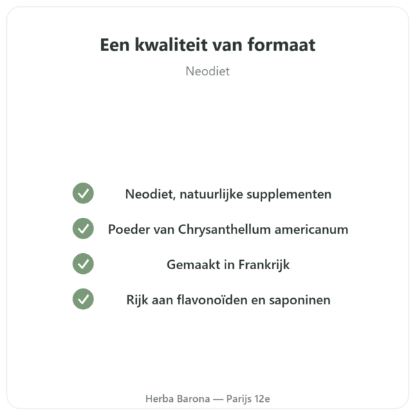 Chrysantellum - Neodiet - 100 capsules kwaliteit Paris Herba Barona