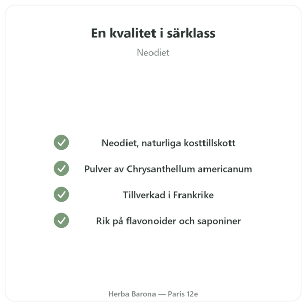 Chrysantellum – Neodiet 100 kapslar kvalitet Paris Herba Barona