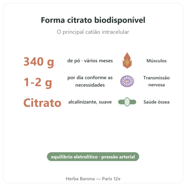 Citrato de Potássio em Pó – Now Foods – 340 g benefícios e dados principais Paris Herba Barona